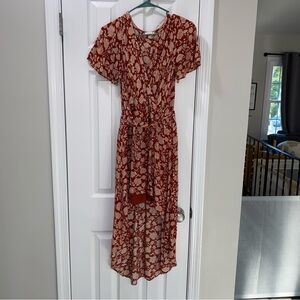 160 High-low floral dress